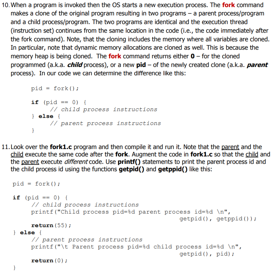 a clone printf("Fork returned %d ",pid); for (int i=0; i handle.c #include