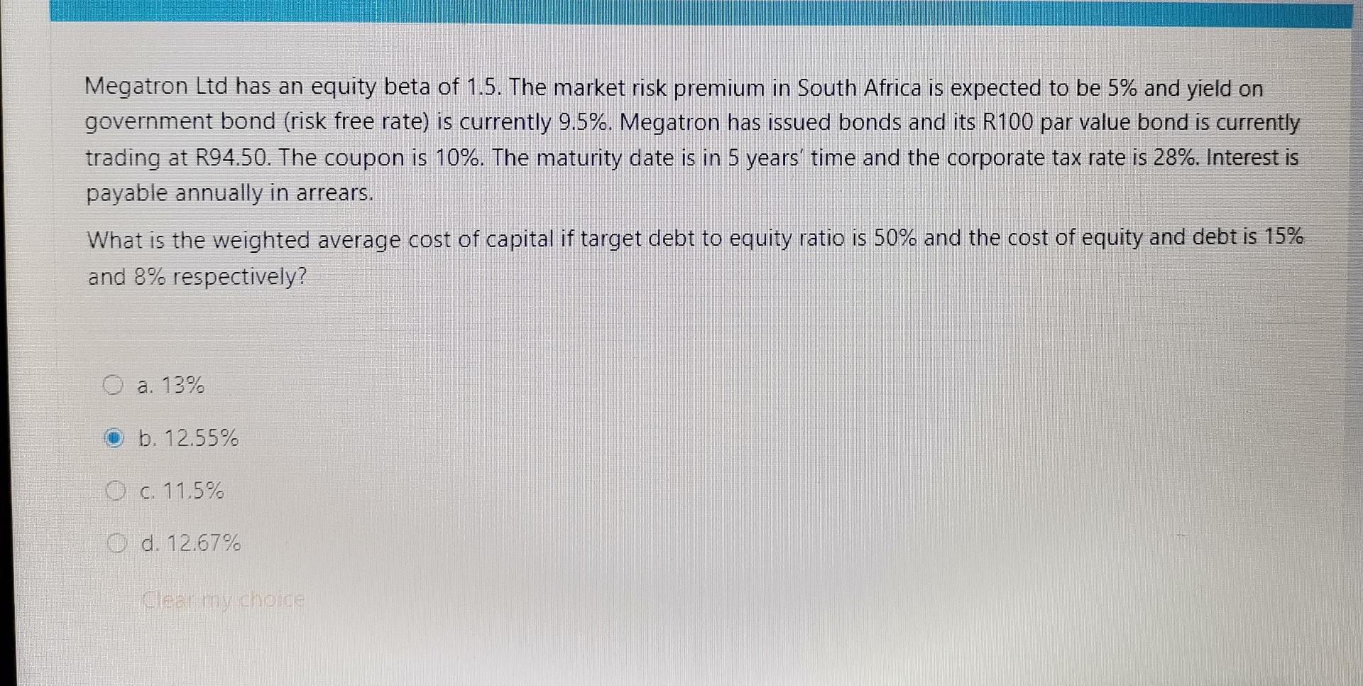 purchases an average of R100 000 of inventory from its supplier on