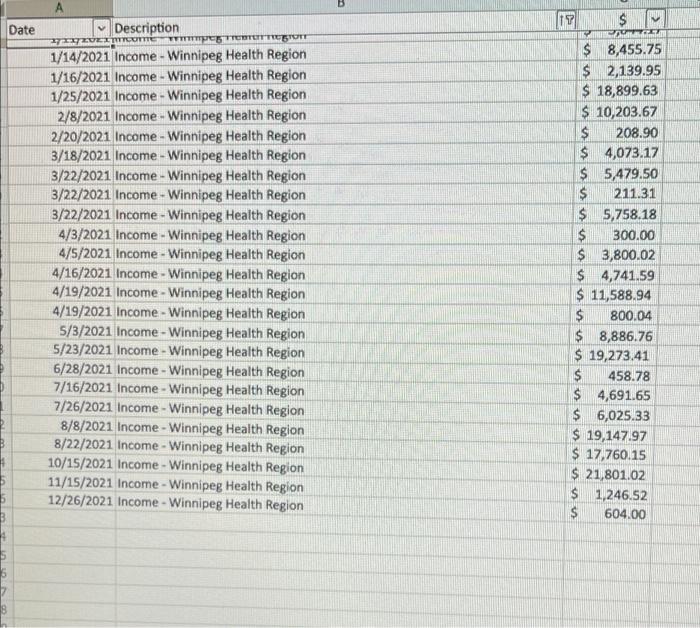 Data menu, select "Filter" to create filters at the top of each