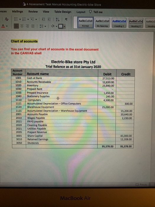  answer should be in this boxes: 4 Assessment Task Manual Accounting