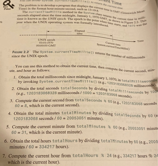  Read the the Case Study: Displaying the Current Time and follow