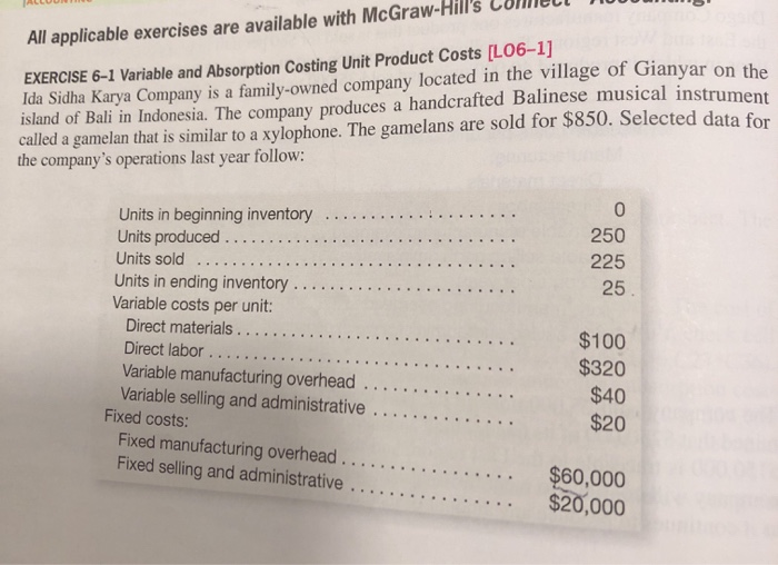  Variable Costing and Segment Reporting: Tools for Management erwise. You do