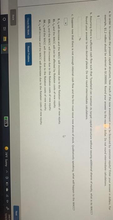 1, the total market value of the Tyssland Company was 560 million.