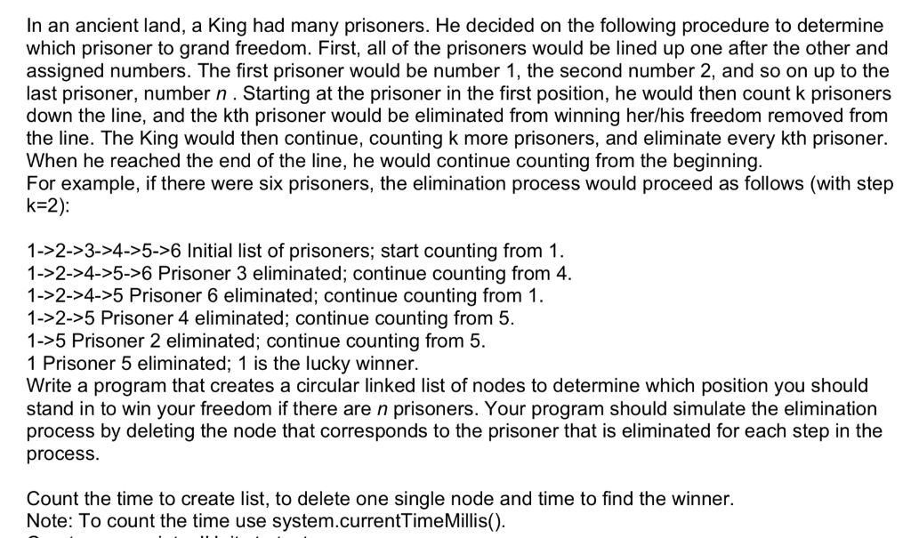 This is in a JAVA Course, and has to be using a