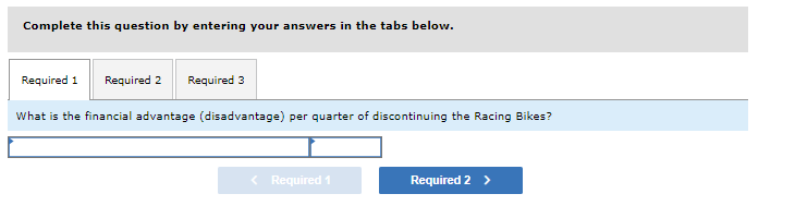 Cycle Company manufactures three types of bicycles-a dirt bike, a mountain bike,