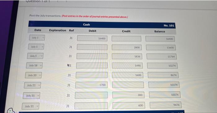 3 Purchased supplies for $800 on account. 5 Paid $1,836 on a