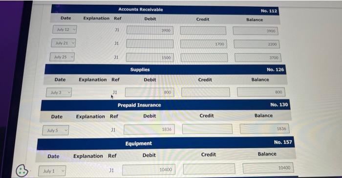 1-year insurance policy, effective July 1. 12 Billed customers $3,900 for decorating