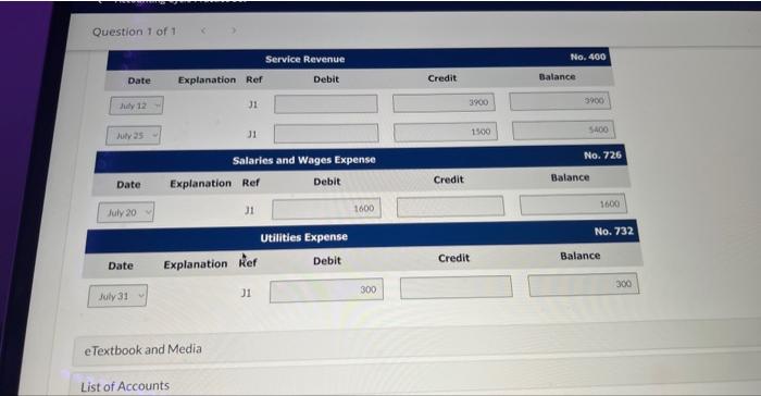 of amount owed on supplies. 20 Paid \$1,600 for employee silaries. 21