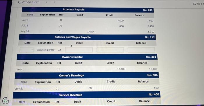 (c) Enter the following adjustments on the worksheet, and complete the worksheet.
