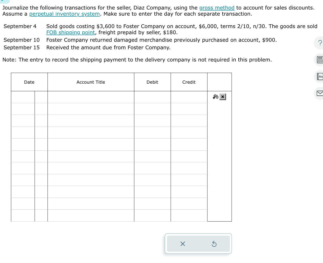  Drop down options are: - Account Payable - Account Receivable -