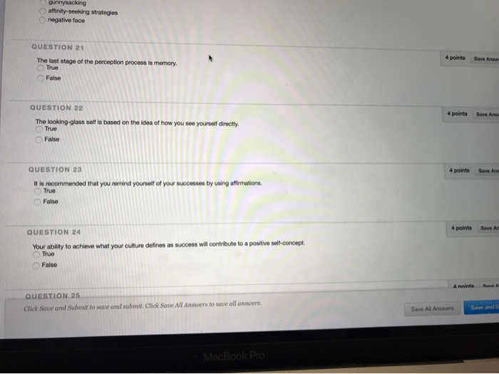  gunrysacking affinity-seeking strategies negative face QUESTION 21 4 points Save Answ