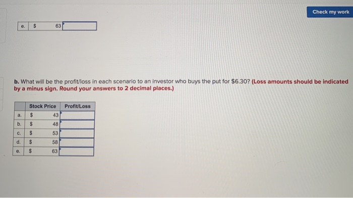 stock XYZ; both have strike prices of $53 and maturities of six