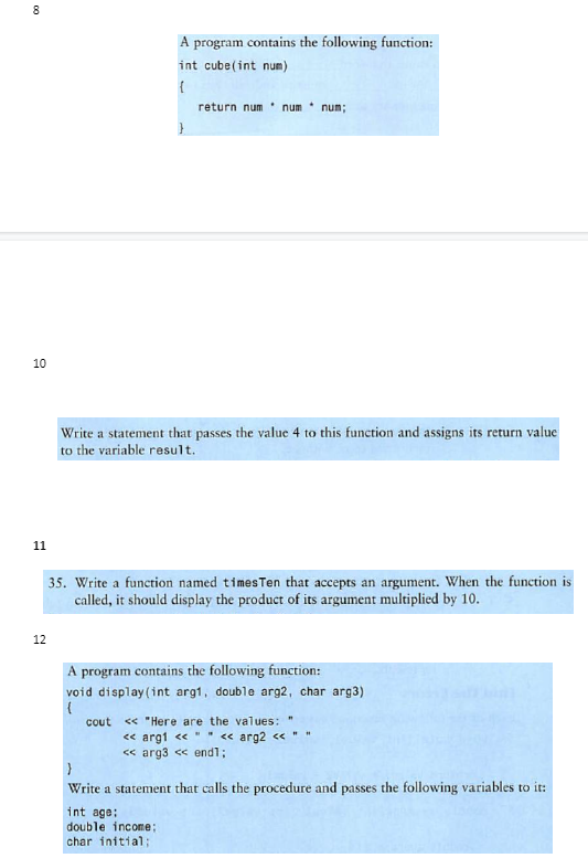 ********USING C++ AS LANGUAGE*******WRITE THE CODES BELLOW WITH NO ERRORS*************USING C++ AS