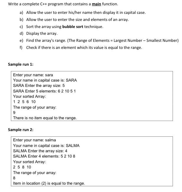 solve it please with explain Write a complete C++ program that contains
