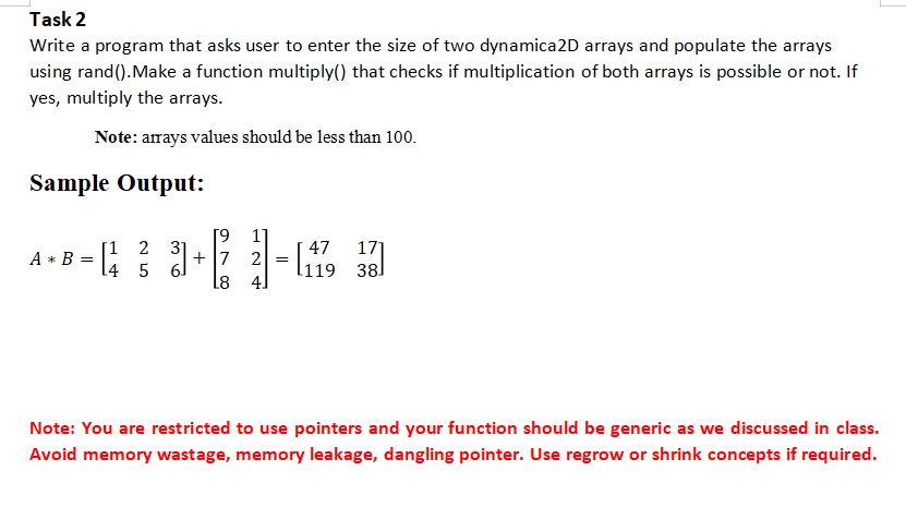 Do It with C++ Task 2 Write a program that asks user