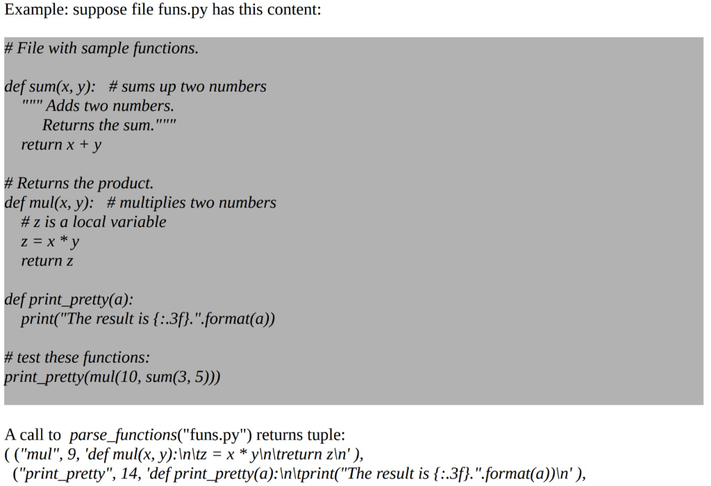 reads the file indicated by the first parameter and writes its lines