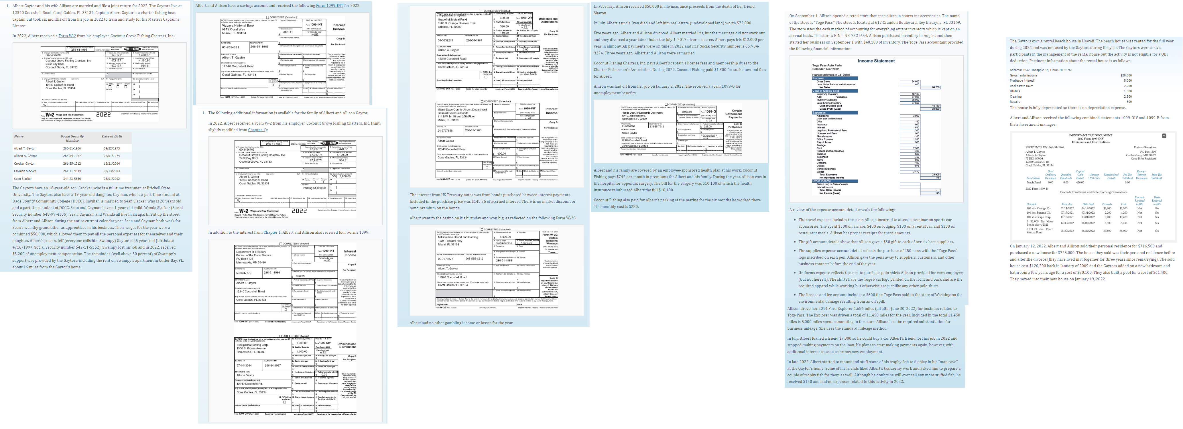  Return with tax forms showing.please. 