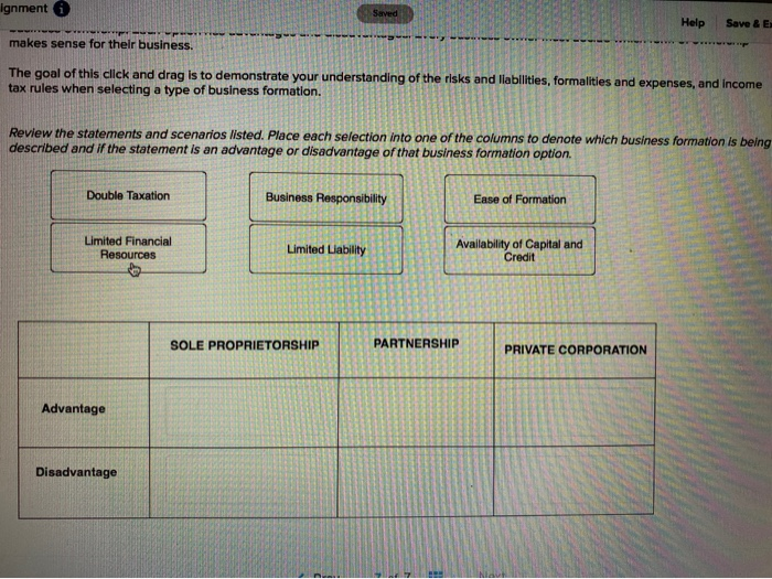  ignment Saved Help Save & E makes sense for their business.