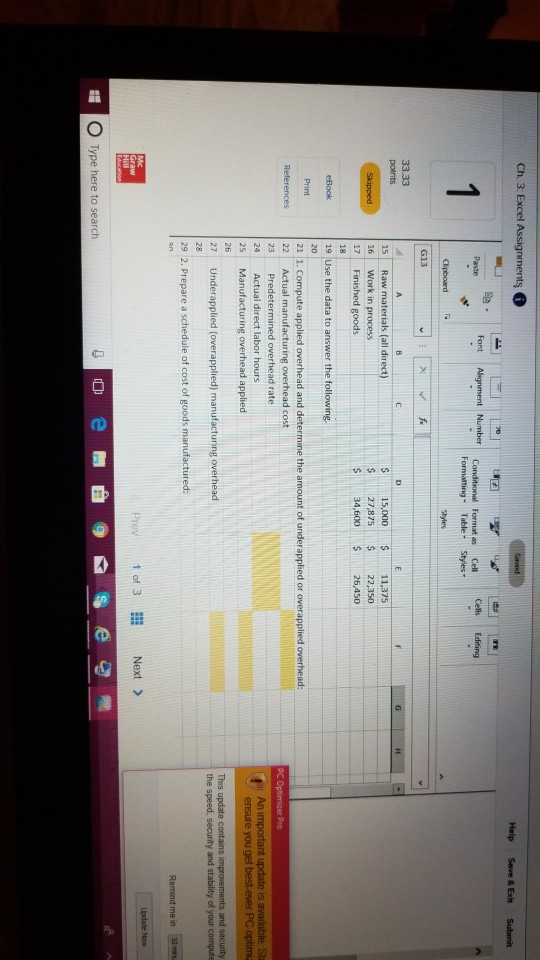 of Goods using Excel's SUM and Basic Math Functions ford Enterprises has