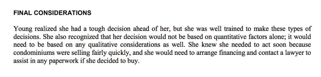 possible after some due diligence regarding future real estate prices in the