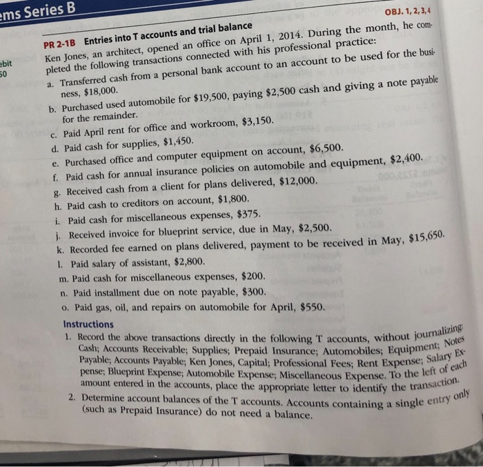  ems Series B ebit OBJ. 1, 2, 3, 4 PR 2-1B