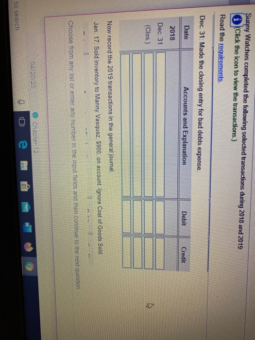 $500,000 and recorded that amount as expense. The company uses the allowance