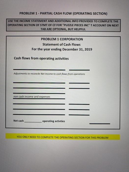 the year ending December 31, 2019 Net Sales 225,000 USE THE STATEMENTS