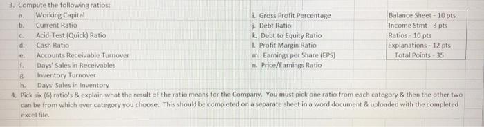 each category & then the other two can be from which ever