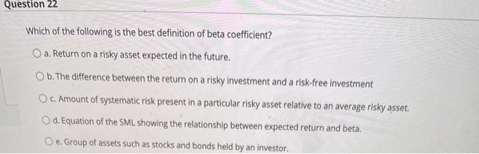 project. Ob. The rate of return that causes the present value of