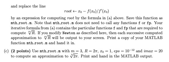 to determine an iterative formula for calculating frequently-used functions of R on