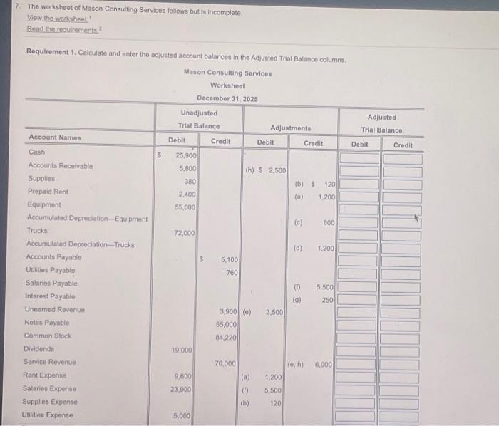  Requirement 2. Describe each adjusting entry. For example, a. Prepaid rent