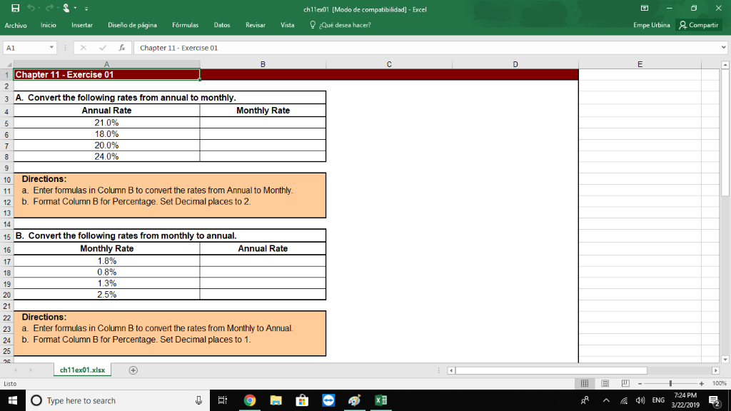 1. Using the previous balance method, compute the finance charge. Round dollar