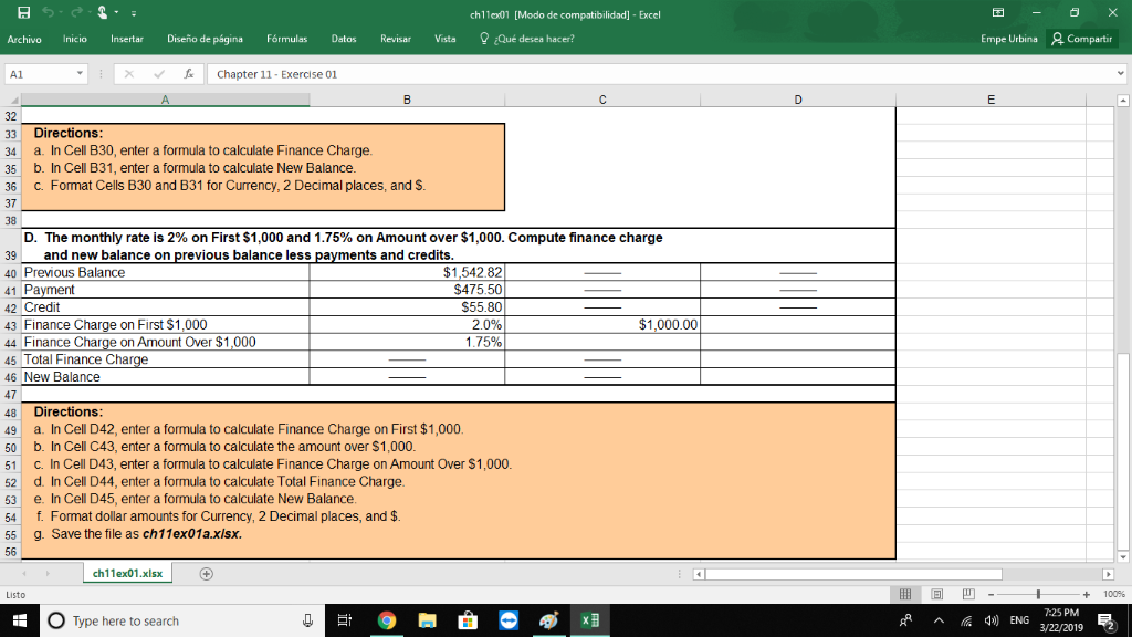 2. What is the new balance for the credit account in part