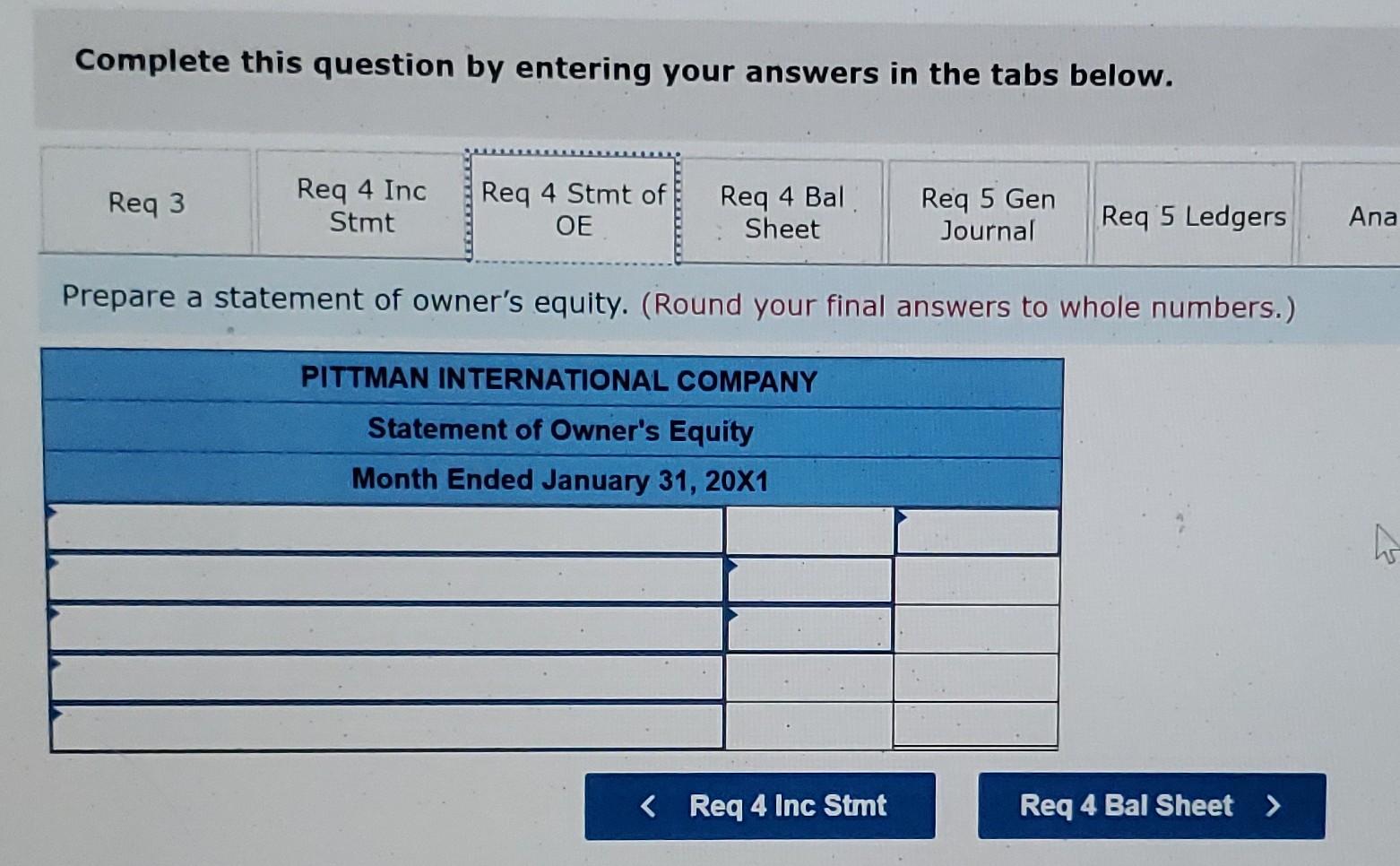 balances in the general ledger accounts. (Round your final answers to whole