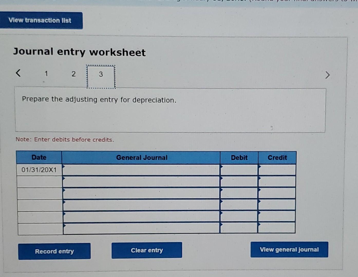 Journal entry worksheet Note: Enter debits before credits. Prepare an income statement.