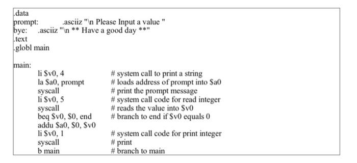 Byte Ordering 4. Some MIPS instructions 5. Program I/O 6. Program development