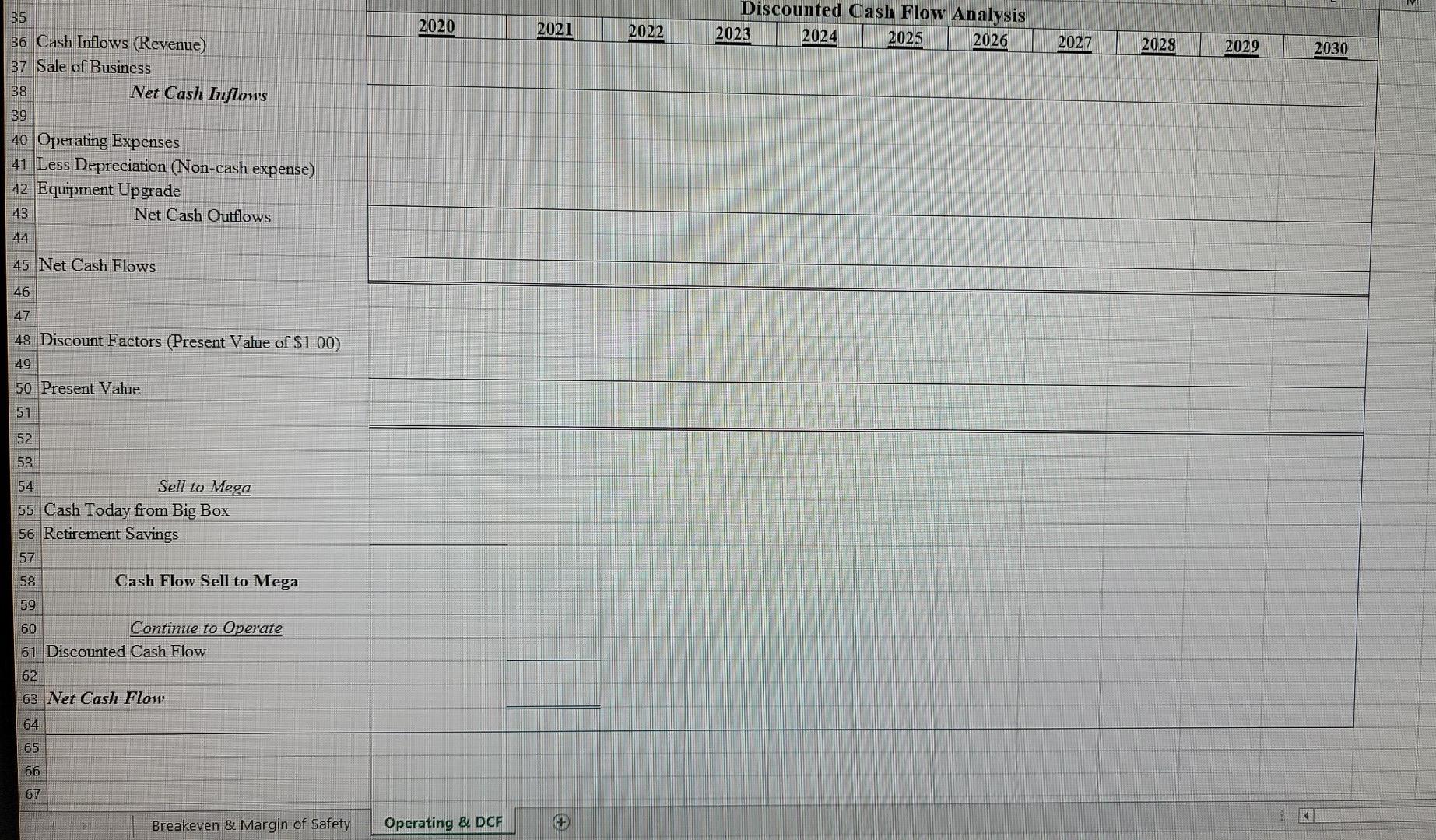 Fixed Costs (dollars): 18 Owners' salary 19 Daughter's salary 20 Son's salary