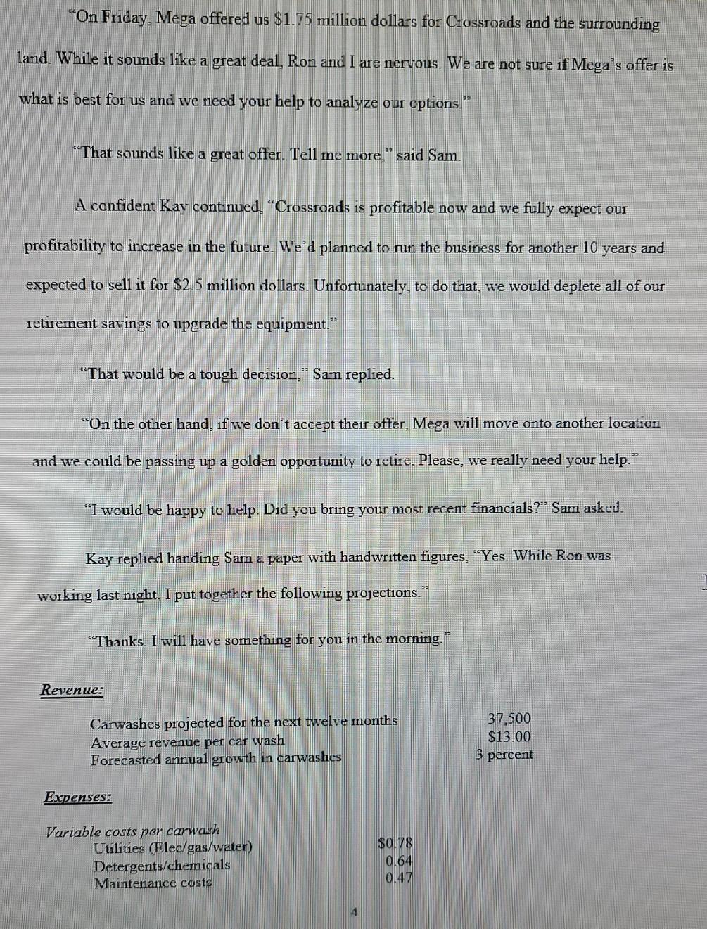 Dollars 36 Breakeven Carwashes Breakeven & Margin of Safety Operating & DCF