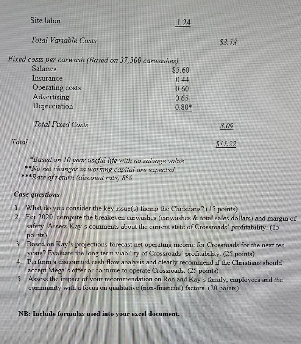 CM 4 5 Breakeven Dollars 6 Breakeven Carwashes 7 Revenue per Carwash