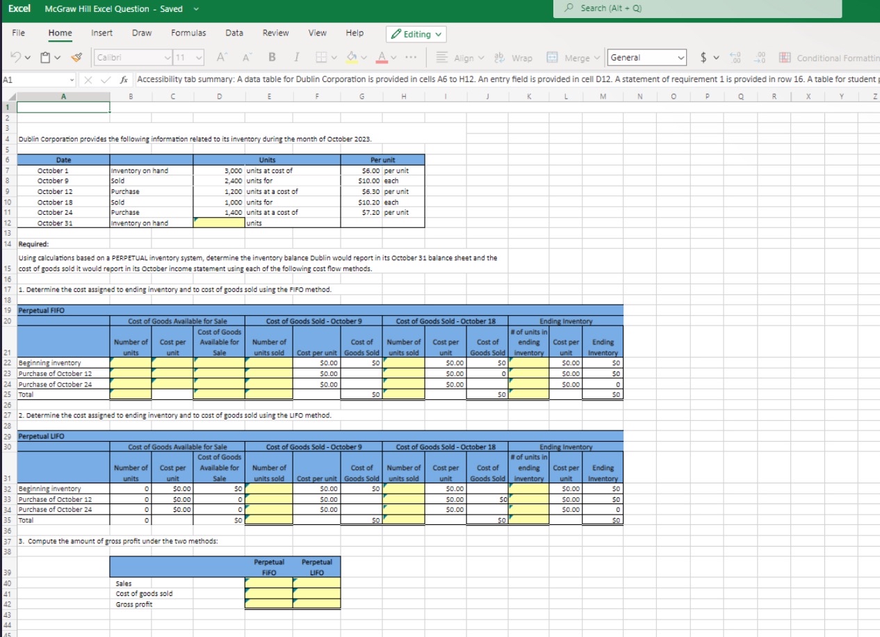  IE 8-2(Static) Based on Exercise 8-14 Inventory cost flow methods; perpetual