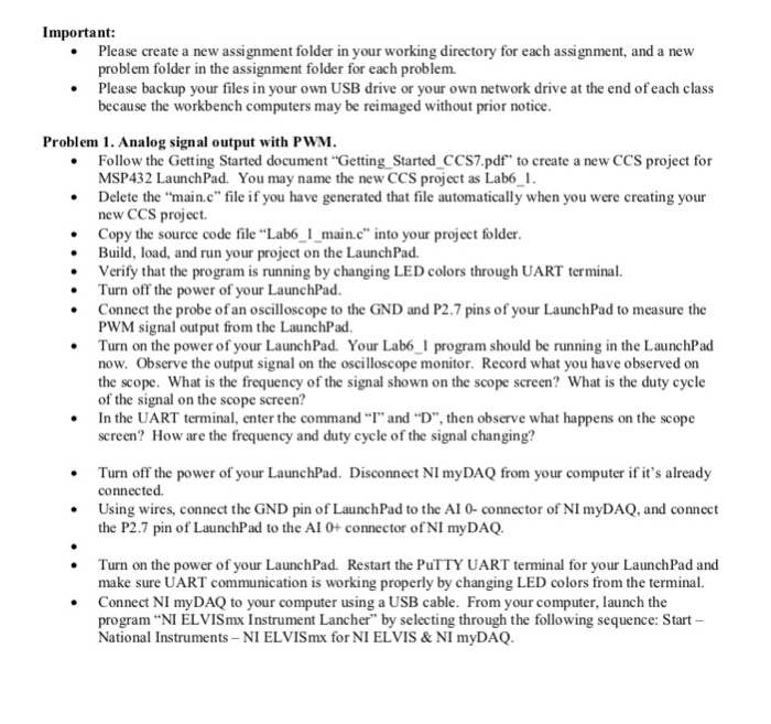  Important Please create a new assignment folder in your working directory