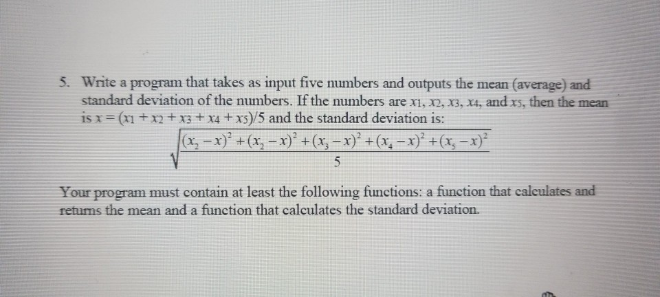  I need this in C programming. I'm not sure how to