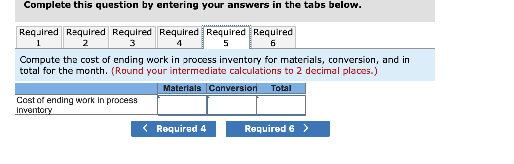 390 4,280 270 4,400 department Materials Conversion Percentage completion of beginning inventory