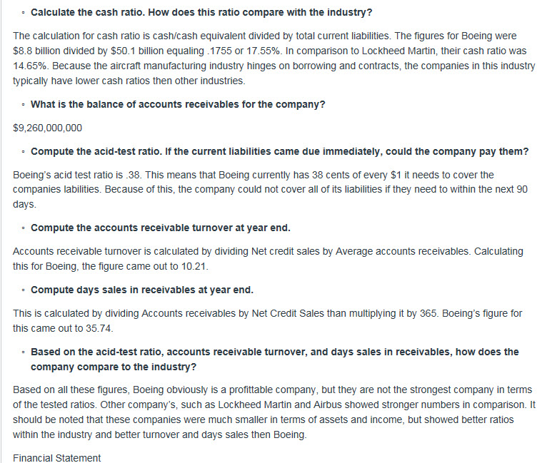 TO THIS POSTING*** Financial Statements Analysis Using the Annual Report of your