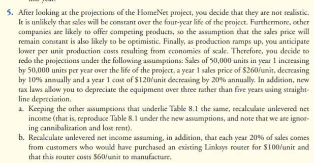 Answer question5 ,b only,Please write down each step in detail a. 5.