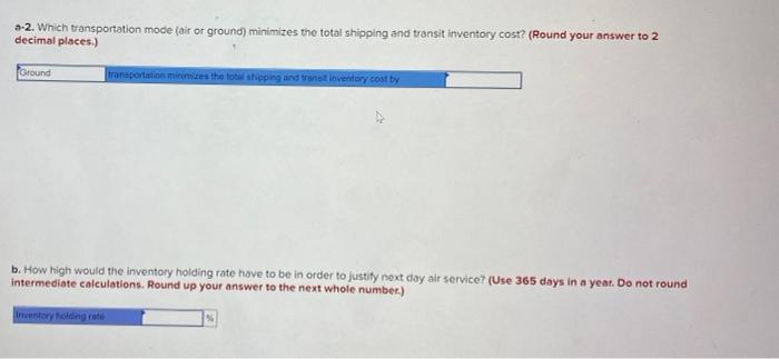 the weight of the package and the distance of the shipment (larger