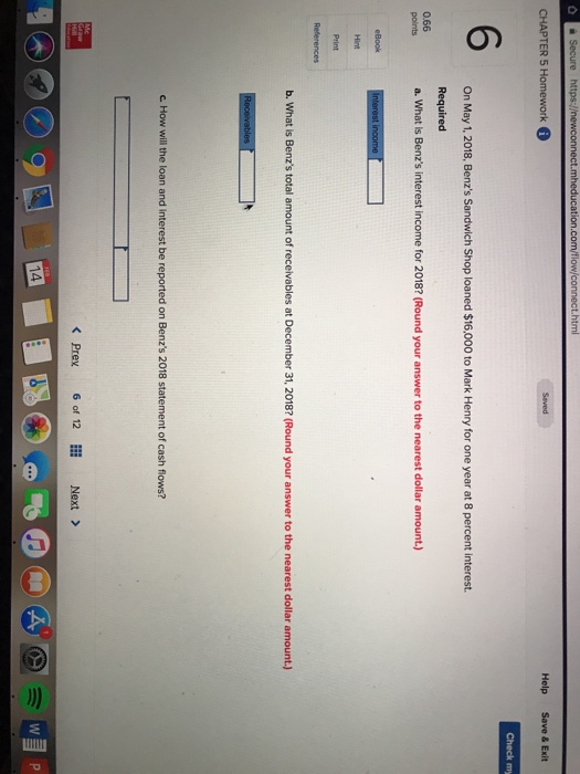  CHAPTER 5H Help Save & Exit 6 On May 1, 2018,