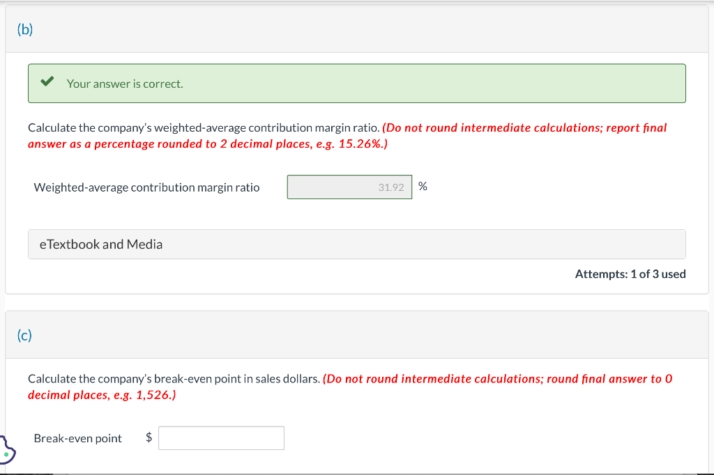 CVP income statements for a recent quarter's activity are presented below. Your