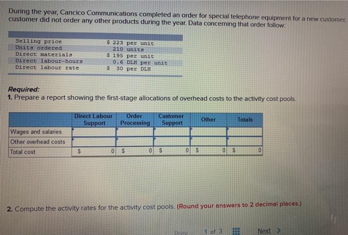 ABC system Overhead Coats Wages and salaries Other overhead costs $310,000 169,000
