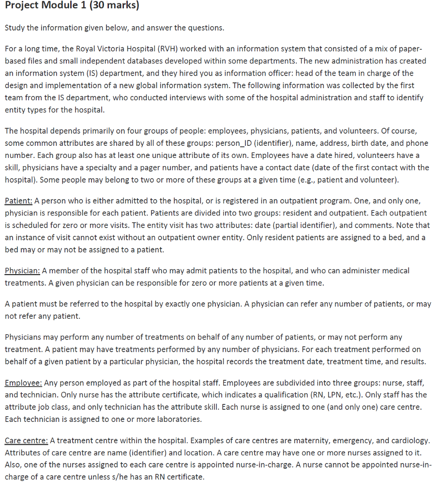  This is a very large assignment. Please help me do this